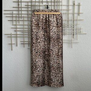 Banana Republic Silk Pleated Skirt